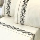 drap brodé versa