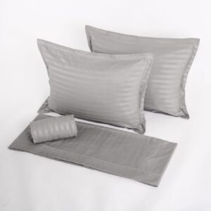 parures raye satin de coton (u23) gris