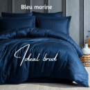 coffret de 6 pièces en satin de coton housses de couettes 260/240 cm drap housses 180/200 cm 4 taies d'oreiller  70/50 cm