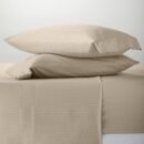 parures uni satin de coton (ref 21) beige